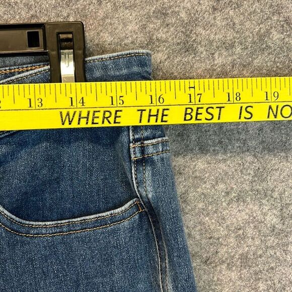 SOFT SURROUNDINGS Ultimate Denim Jeans Women's Sz 12 Blue High Rise Straight Leg - Picture 9 of 15